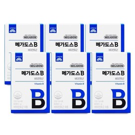 [Korea Eundan] Korea Eundan Megadose B Vitamin B Complex 850mg x 60 tablets, 6 boxes / [고려은단] 고려은단 메가도스B 비타민B군 850mg x 60정 6통