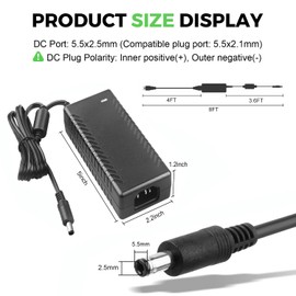 LeTaoXing 15V 6A Power Supply Adapter Compatible with Lifegard Aquatics LED GPE GPE908-150600D GPE908-1506000, Digitrax DCS100 DCS240,for iMax B6 V2 B5 LiPo Balance Battery Charger