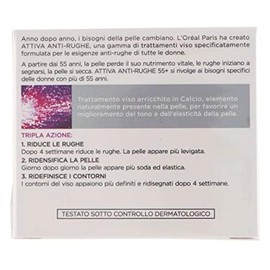 L'Oréal Paris Active anti-wrinkle treatment for face day and night with calcium for mature skin - 2 doses of 50 ml