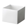 LIVING TALK TFL016OW Vase, White, 2.6 x 2.6 x 2.2