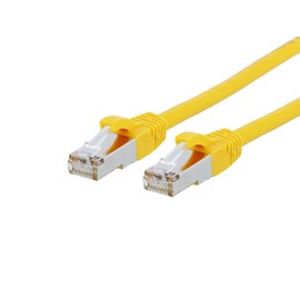 Networx® RJ45 Cat 8 Ethernet Patch Cable 3 Foot Yellow Booted S/FTP for PC, TV, Tablet, Gaming, Routers, and Printers, High Speed 40Gbps, Gold Plated, Indoor/Outdoor Use