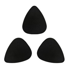ABS Plastic Black Guitar Or Bass Pick - 0.71 mm Medium Gauge - 351 Shape - 3 Pack