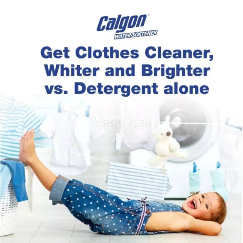 Calgon Water Softener, 32oz Bottle, Laundry Detergent Booster Free &