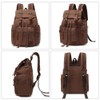 High Capacity Canvas Vintage Backpack - for Hiking Travel 12-15"