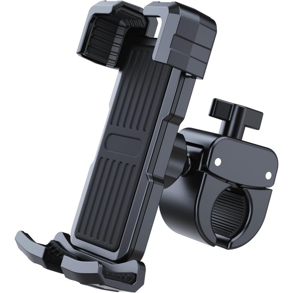 Smartphone Holder for Bicycles, One Hand Operation, Stand, Easy Installation,
