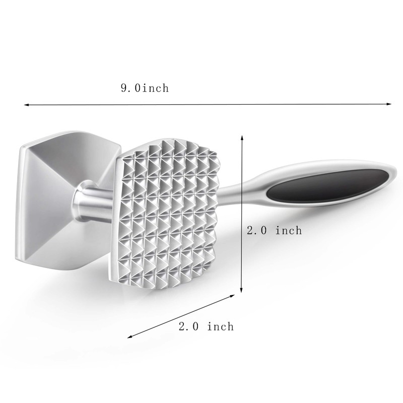 Aliglow Meat Tenderizer Hammer Tool Pounder For Tenderizing Steak Beef