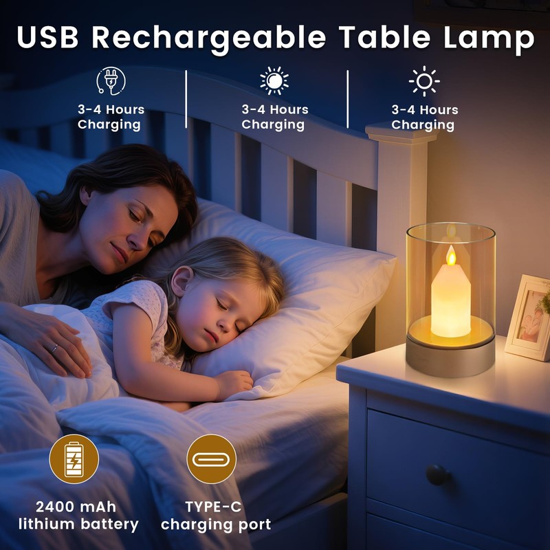 AVEKI Flameless Candles for Home Decor, Gesture Control Dimmable LED