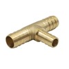Goldpea Brass Hose Barb Fitting Reducing Tee 1/2" Barbed x