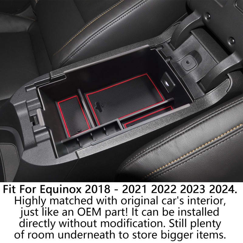 EDBETOS Center Console Organizer Compatible with Chevy Equinox Accessories 2018