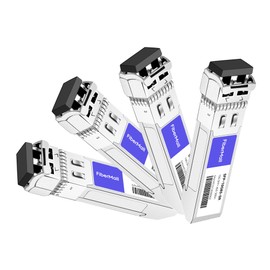 SFP+10G SR Optical Transceiver Module Compatible with Fortinet Network Fn-Tran-SFP+SR 10GBASE-SR SFP+ 850nm 300m DDM Duplex LC MMF 4 Pack