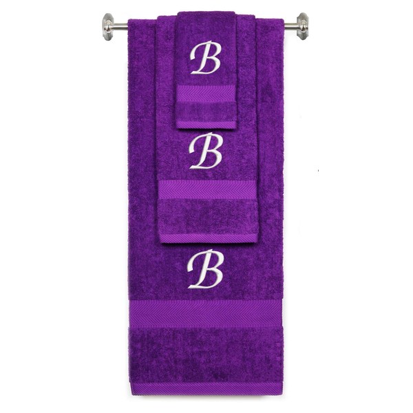 BY LORA Custom Embroidered Terry Cotton Ring Spun Bath Towel,