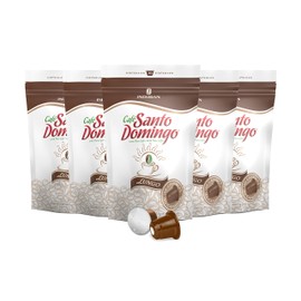 Café Santo Domingo Lungo Capsules - Compatible with Nespresso Original Brewers - Product from the Dominican Republic (50 Count)