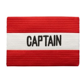 MC-Trend Football Captain's Armband - High Quality Elastic Leader Armband for All Ages - Perfect Choice for Your Team Captain Captain (1, Red/White)