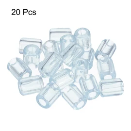 MECCANIXITY Kitchen Sink Rack Feet 5mm ID x 10.5mm OD PVC Sink Replacement Feet for Protective Sink Grid, Clear Pack of 20