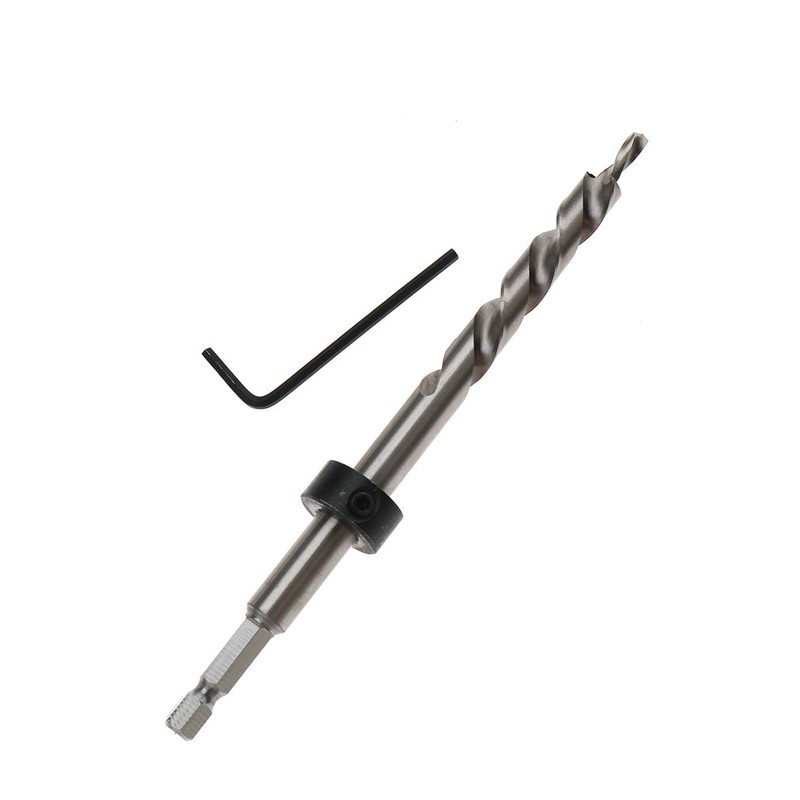 3/8" Hex Twist Step Drill Bit Wrench Set For Kreg