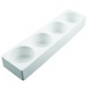 Silikomart Multiflex 220 White Silicone Cylinder Mold, 4 Cavities 3-1/8"