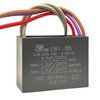 2Pcs C61 5 Wire 250VAC Ceiling Fan Capacitor C61 4.5uF+5uF+6uF