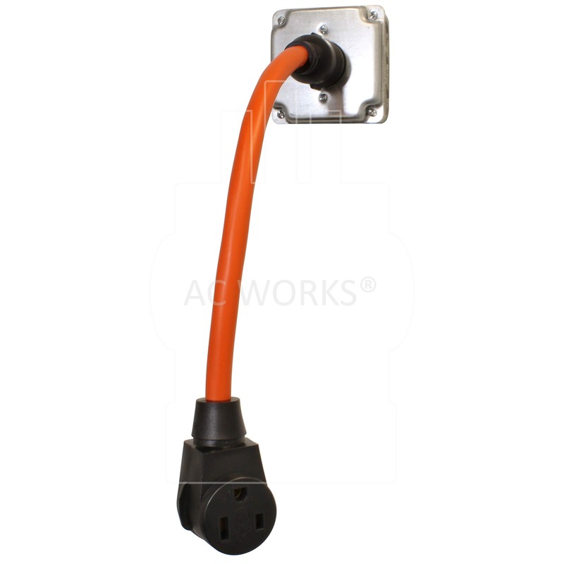 AC WORKS 6-50 Welder Adapter (L6-20 20A 250V 3-Prong Locking