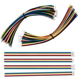 Lyeteung 10 Pairs JST 1.5 ZH 6 Pin Connectors, Mini Micro JST ZH 6-Pin Female and Male with 150mm 26AWG Cable Wire