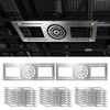 YXJSTO 24Pack Steel New Construction Mounting Plate, Recessed Light Housing
