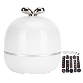 Projection Lamp with 6 Patterns USB 360 Degree Rotating Dimming Night Light for Bedroom Plug In