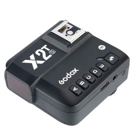 Godox X2T-S TTL Wireless Flash Trigger for Sony - 2.4G 100m Range, 1/8000s HSS, with Hot Shoe for Flash Connection, 5 Groups & 32 Channels, Bluetooth APP Control, Compatible with Sony Cameras