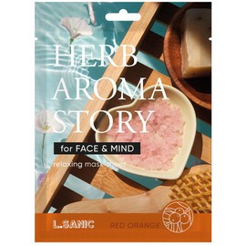 L.SANIC_Herb Aroma Story Sheet Mask Set - 10 Combo Pack, Korean Spa Facial Masks, Hydrating, Nourishing & Brightening – 100% Cotton with Essential Oils & Natural Extracts