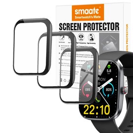 3D Screen protectors Compatible with Kuizil T70 1.91 inches smartwatch, 3 Piece, Full Coverage, Anti-shatter