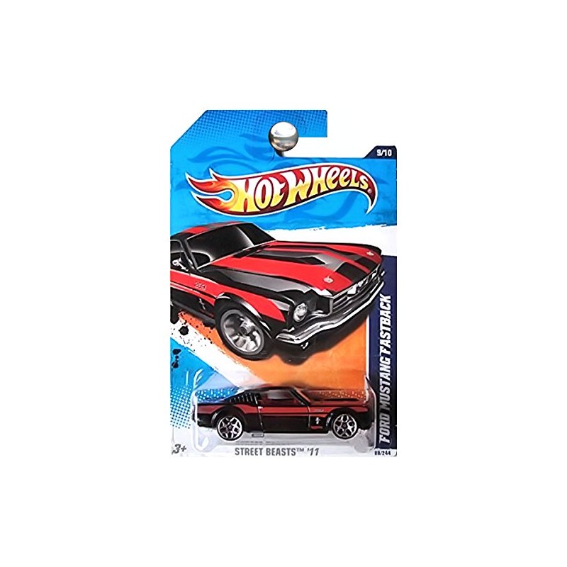 HOT WHEELS STREET BEASTS '11 FORD MUSTANG FASTBACK 9/10