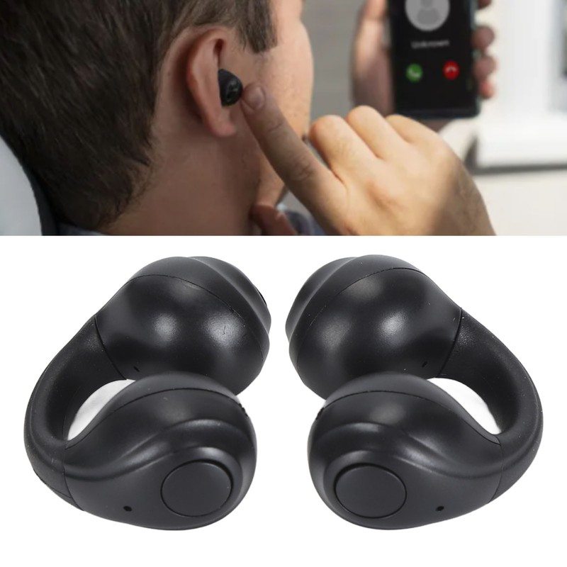 Wireless Open Ear Headbuds Waterproof Noise Canceling Bluetooth Headphone Built