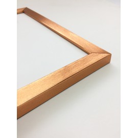 FRAMES BY POST 0.75 Inch Bronze Picture Photo Frame With Black Mount 10 x 8 Image Size 8 x 6 Inch Plastic Glass
