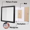 Black 8x8 Picture Frames Set of 2 Display Pictures 4x4