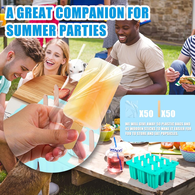 Popsicles Molds Silicone, Bpa-free ice Pop Mold Food Grade Popsicle