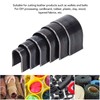 6 Pcs Leather Die Cutter Tool Round Arrow Tail Shape