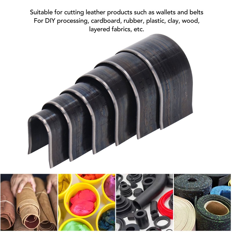 6 Pcs Leather Die Cutter Tool Round Arrow Tail Shape