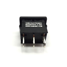 GAMA Electronics Mini 10 Amp 3 Position Momentary Rocker Switch