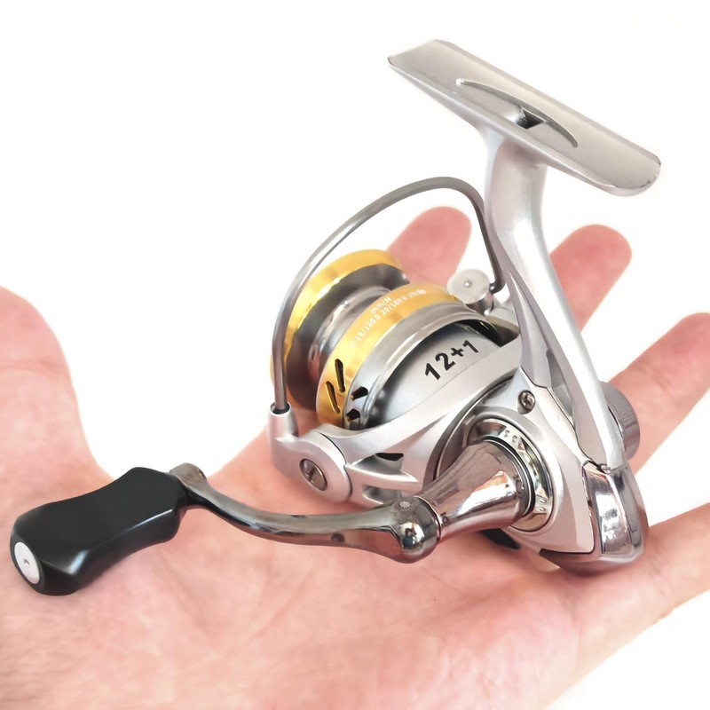 Compact Small Spinning Reels, 5.2:1 Gear Ratio, Ultra Smooth Powerful,