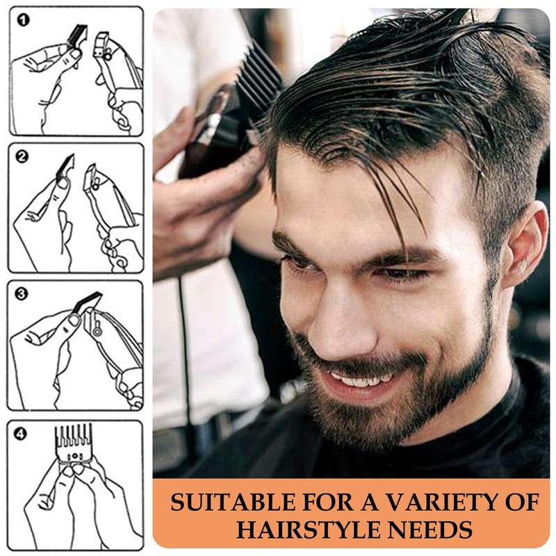 10 PCS Hair Clipper, 10 Sizes Professional Clipper Comb Replacement