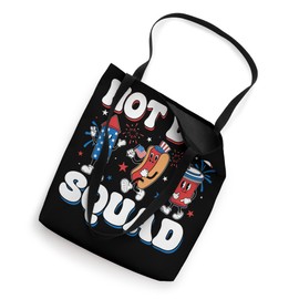 Hot Dog Squad Hot Dog Patriotic USA 4th of July Tote Bag