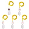 Liyafy 5 Pcs Right Angle White Plastic PP Float Switch