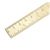 STOBOK 2pcs Vintage Brass Ruler Double Scale Straight Rulers Brass