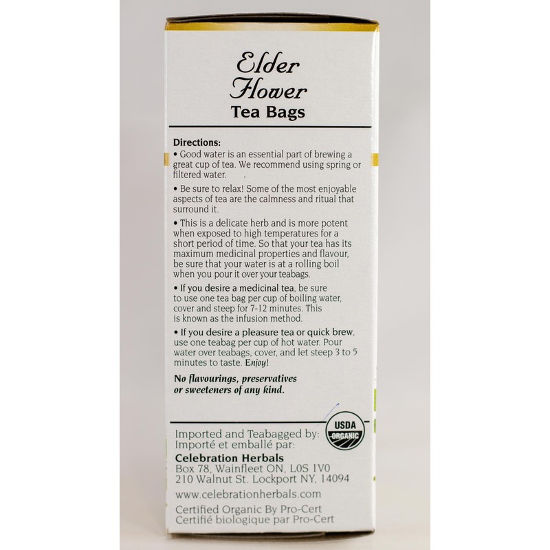 Celebration+Herbals+Organic+Elder+Flower+Tea+Bags+24+Count