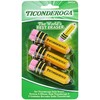 TICONDEROGA Erasers, Pencil Shaped, Latex-Free, Yellow, 1-3pak (38953)