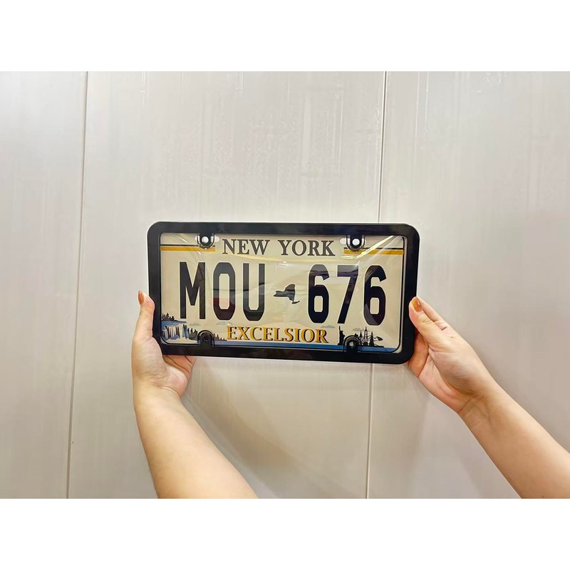 License Plate Frame Cover, Rear Front Car Plate Protector Fits