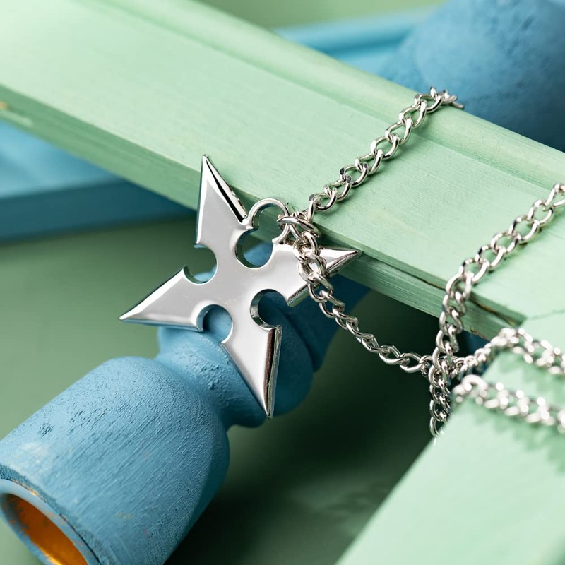 Kingdom Hearts Sora's Crown & Roxas's Cross Necklaces