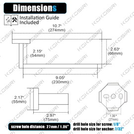 KOKOSIRI Black Towel Ring Hand Towel Racks Rods Bathroom Towel Rails Kitchen Hardware Stylish Stainless Steel, Wall Mount, B3003BK