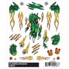 Woodland Scenics Pine Car Derby Dry Transfer Decal, Flaming Dragon,