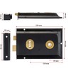 Traditional 6" x 4" Black Rim Sashlock - Surface Mounted