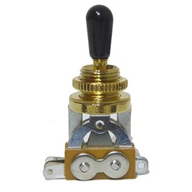 Electric guitar toggle switch 3 way in gold (rhythm treble) pickup selector