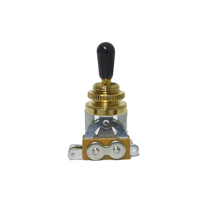 Electric guitar toggle switch 3 way in gold (rhythm treble)